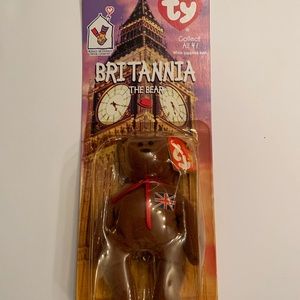Factory Flawed Brittania the Bear McDonald’s Beanie Baby